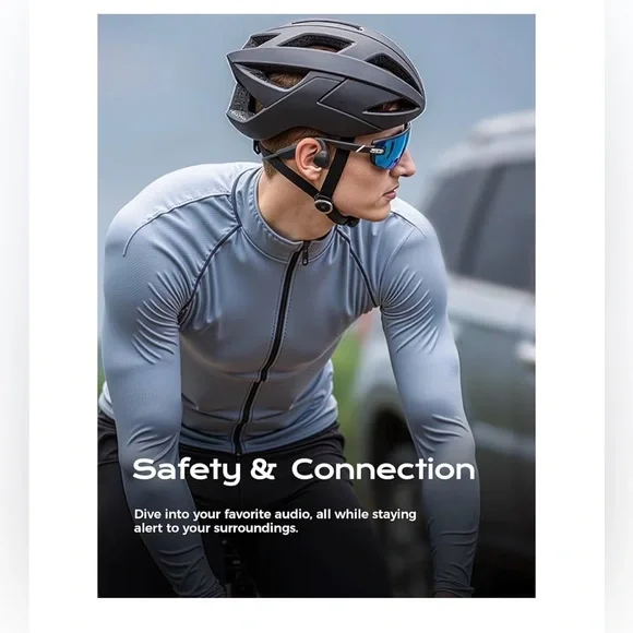 Bone Conduction Headphones,Open Ear Headphones Bluetooth 5.3 with Mic, - Picture 4 of 9